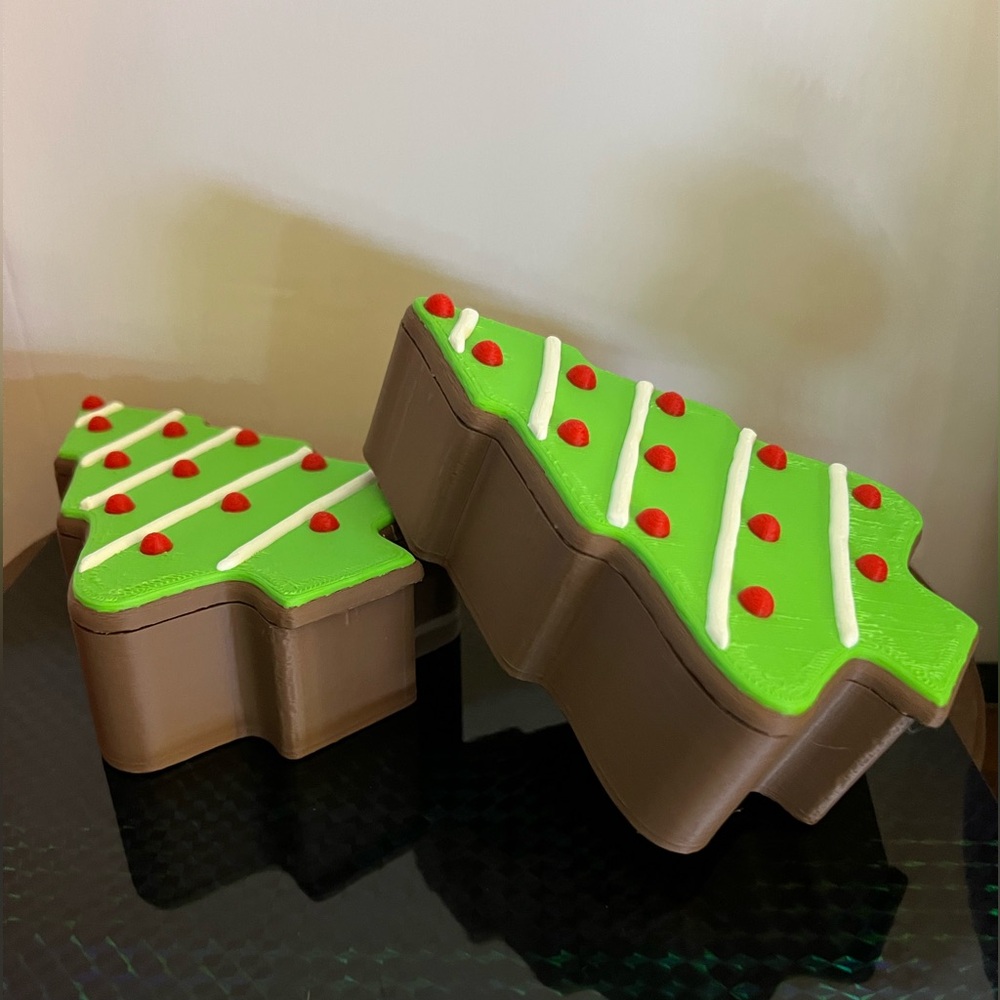 Little Debbie Christmas Tree Brownies cake by 3D print